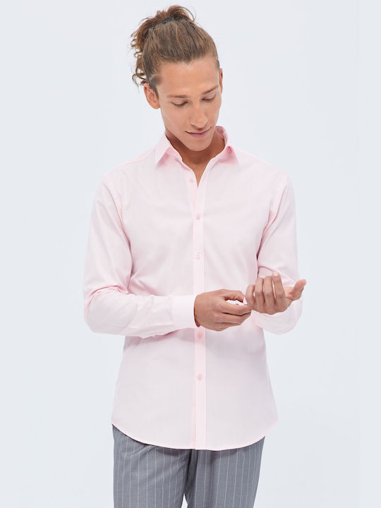 Aristoteli Bitsiani Men's Shirt Long Sleeve Pink