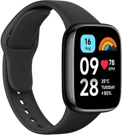 Xiaomi Redmi Watch 3 Active 47mm Waterproof with Heart Rate Monitor (Black)
