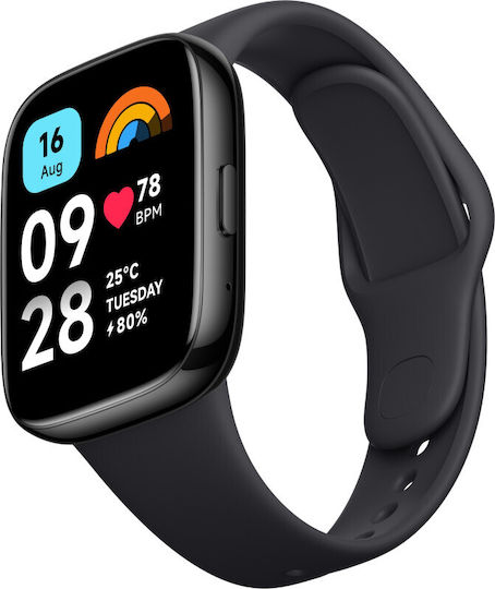 Xiaomi Redmi Watch 3 Active Waterproof with Heart Rate Monitor (Black)