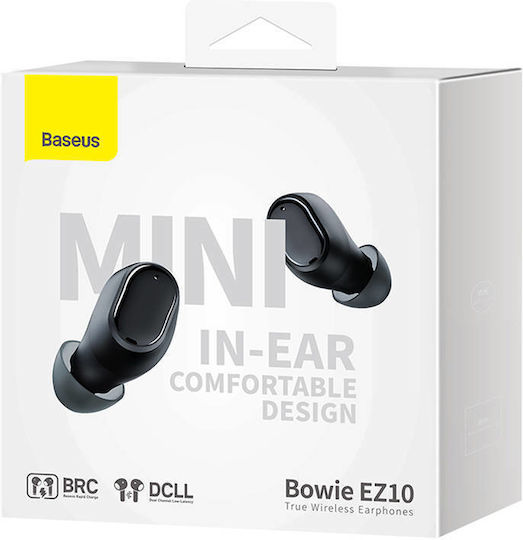 Baseus Bowie EZ10 In-ear Bluetooth Handsfree Earphones with Charging Case Black