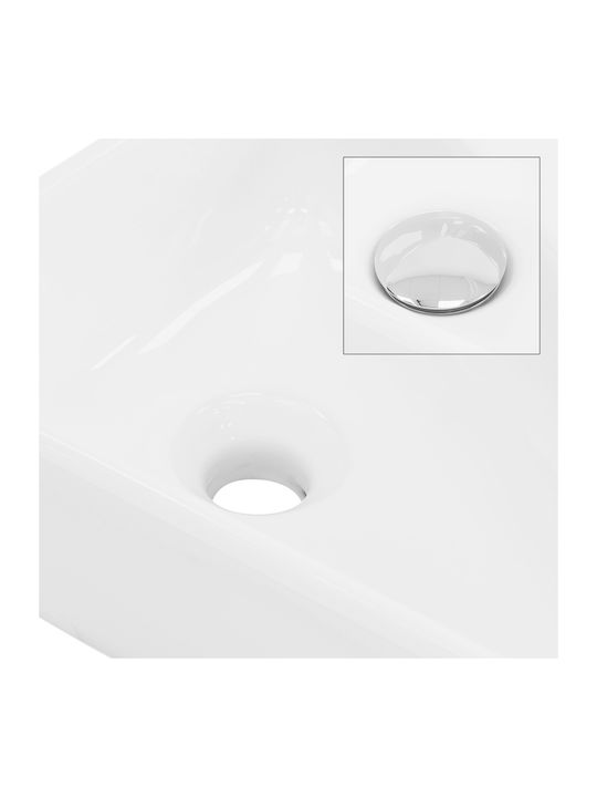 ML-Design Aufgesetztes Waschbecken Keramik 45x27x13cm Weiß