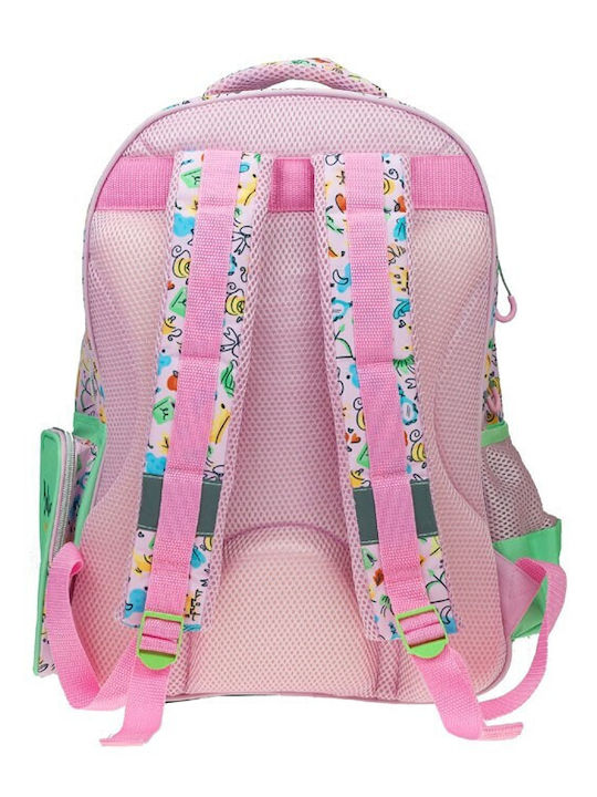 Gim Princess Summer Fun Ghiozdan Scoala de Spate Scoala Primara Multicolor cu Husă pentru Sticlă de Apă 27 Litri
