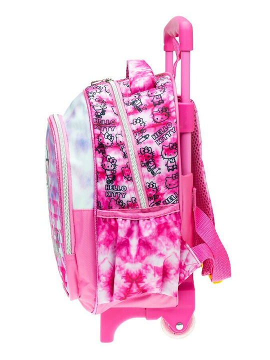 Gim School Bag Trolley Kindergarten Pink with Water Bottle Holder 12Liters