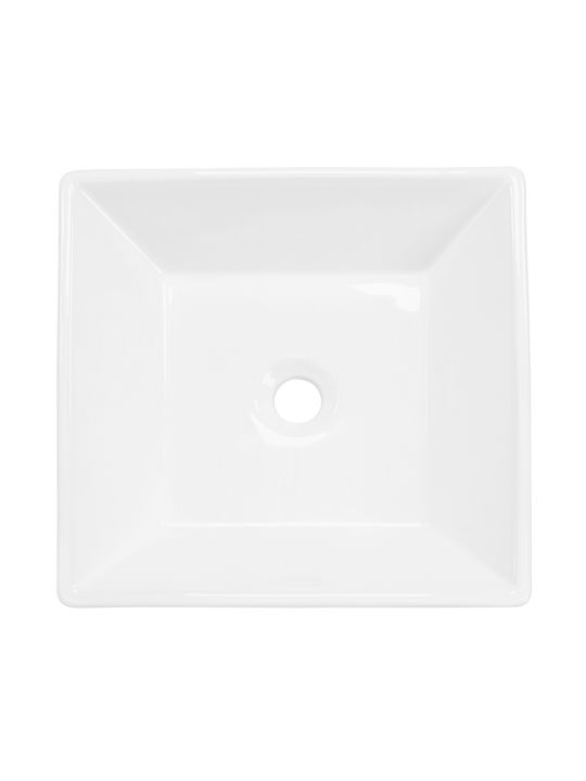 ML-Design Deasupra Blatului Chiuvetă Ceramică 41x41x12cm Alb