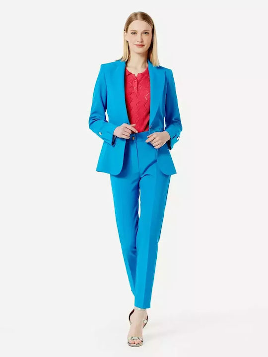 Forel Blazer pentru femei Crep Sacou Negru Forel Blazer pentru femei Crep Sacou Negru