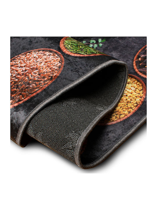 Dimcol Spices 249 Kitchen Mat Runner with Anti-slip Underlay Multi 67x150εκ.