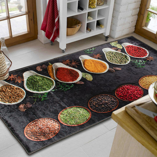 Dimcol Spices 249 Χαλάκι Κουζίνας Διάδρομος με Αντιολισθητικό Υπόστρωμα Multi 80x200εκ.