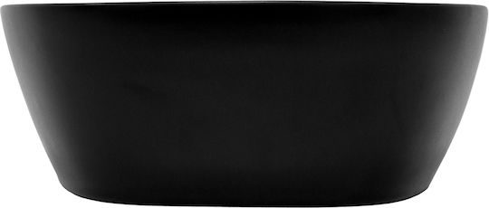 ML-Design Deasupra Blatului Chiuvetă Ceramică 60.5x38.5x14cm Negru