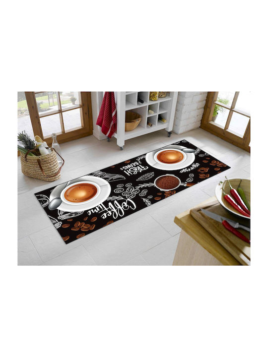 Dimcol Espresso 266 Kitchen Mat Runner 80x200cm Multicolour
