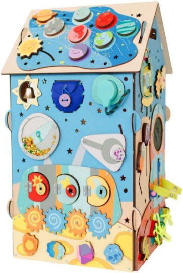 Eli Neli Baby Toy Activity House made of Wood with Lights for 24++ Months