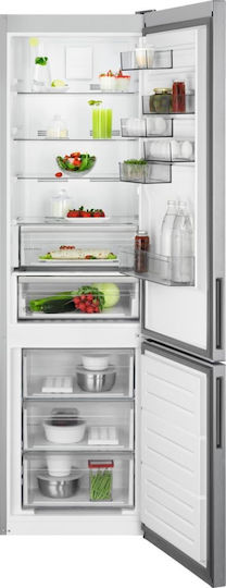 AEG Fridge-Freezer 367lt NoFrost H201xW59.5xD65cm Inox RCB636E8MX