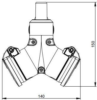 PCElectric 2 Мъжки индустриален щепсел 25212-R
