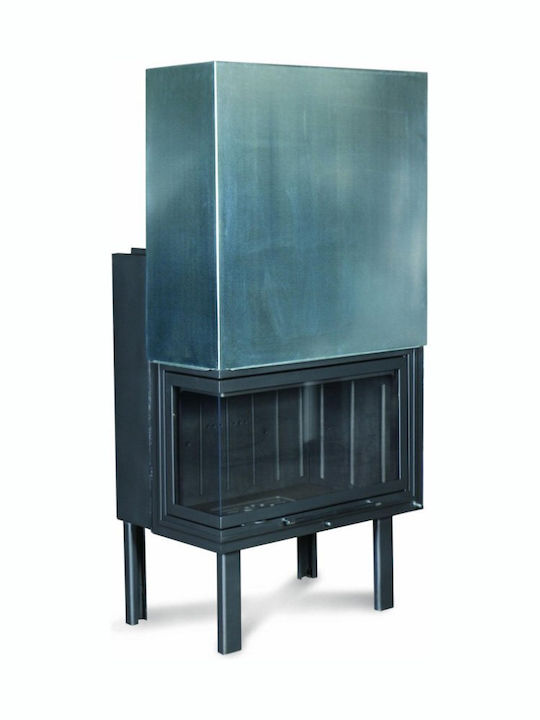 Warm W 80 Corner Kaminofen Holz 16.42kW Rechte Ecke mit Schiebeschranktür Geschlossenes Ausdehnungsgefäß Warm W 80 Corner Kaminofen Holz 16.42kW Rechte Ecke mit Schiebeschranktür Geschlossenes Ausdehnungsgefäß