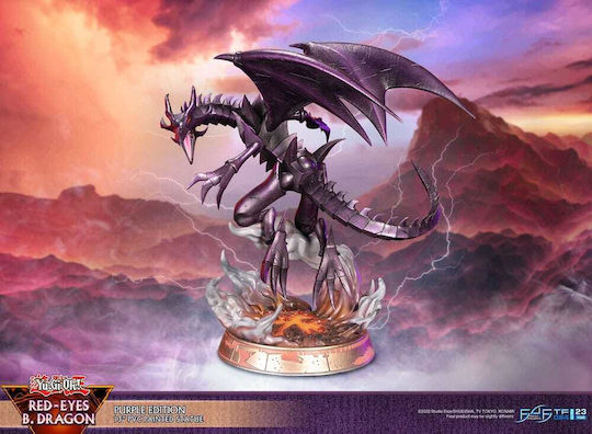 First 4 Figures Yu-Gi-Oh Red-Eyes B. Dragon Purple Color Collectible Figure 33cm
