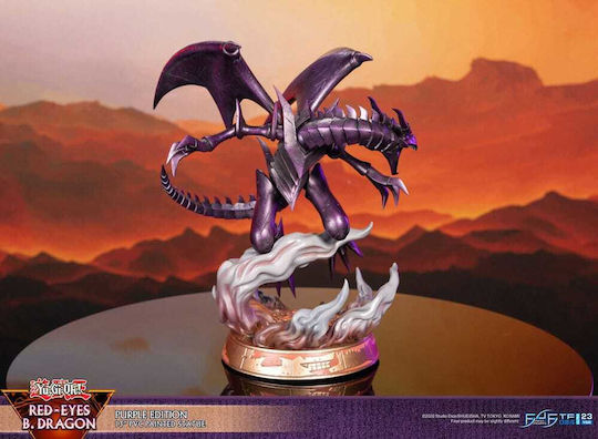 First 4 Figures Yu-Gi-Oh Red-Eyes B. Dragon Purple Color Collectible Figure 33cm