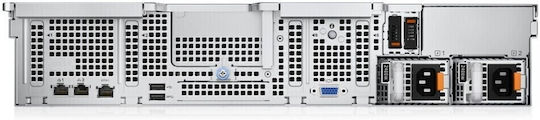 Dell PowerEdge R550 (Xeon Сребро 4310/16GB DDR4/960GB SSD/H755 8GB/2 PSU/Без операционна система)