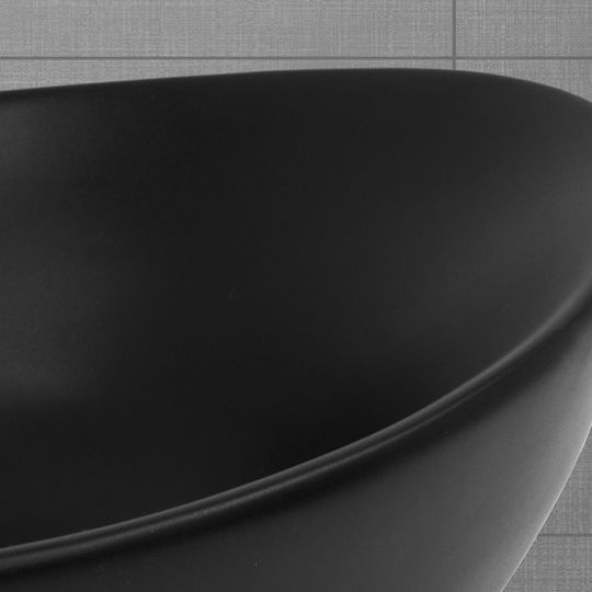 ML-Design Deasupra Blatului Chiuvetă Ceramică 41x33.5x14.5cm Negru