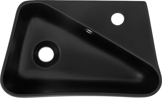 ML-Design Aufgesetztes Waschbecken Keramik 45x27x13cm Schwarz