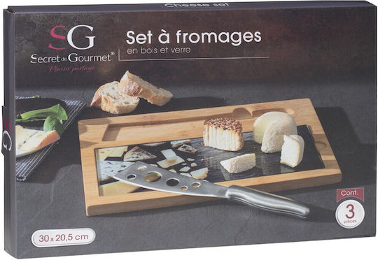 Secret de Gourmet Σετ Επιφάνεια Κοπής Ξύλινη 20.5x20.5cm