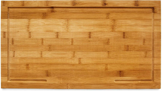 Relaxdays Rectangular Bamboo Chopping Board Brown 52x29cm