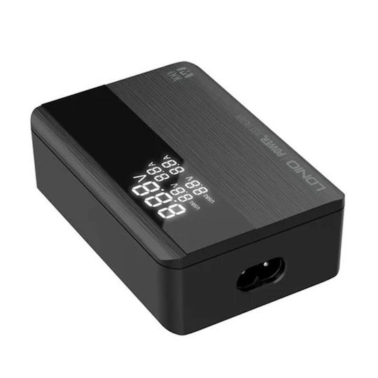 Ldnio GaN Wireless Charger with 2 USB-A Output Ports and 2 USB-C Output Ports 100W Black
