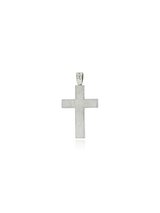 Fa Cad'oro White Gold Cross 14K