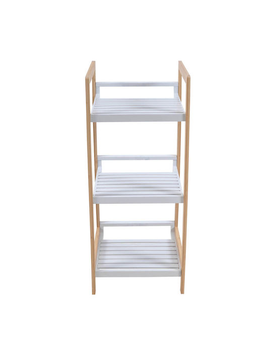 Shelving Unit Floor Beige 30x30x70cm