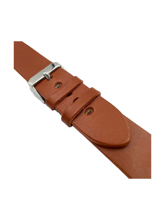 Tzevelion Leather Strap Bordeaux/Silver 24mm