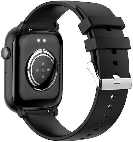 Colmi C80 Smartwatch με Παλμογράφο (Μαύρο)