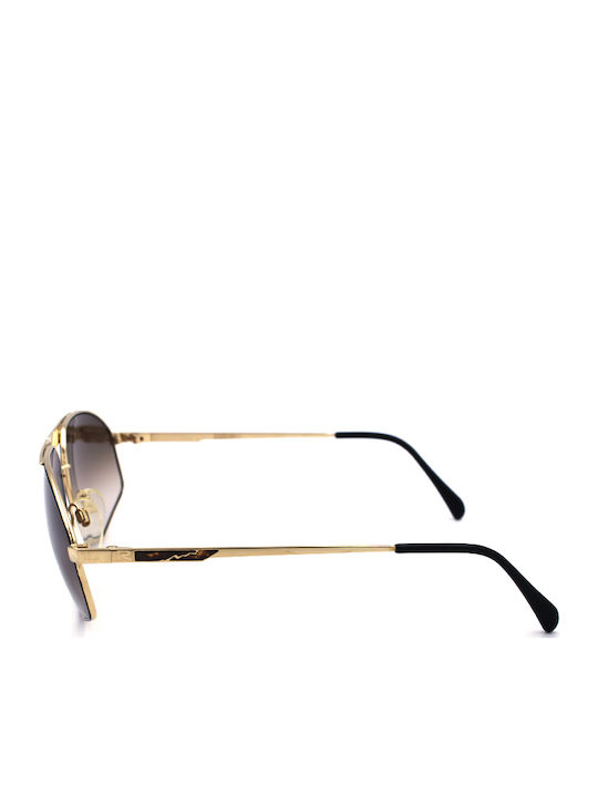 Rodenstock Men's Sunglasses with Black Metal Frame and Brown Gradient Lens 1746 GPB