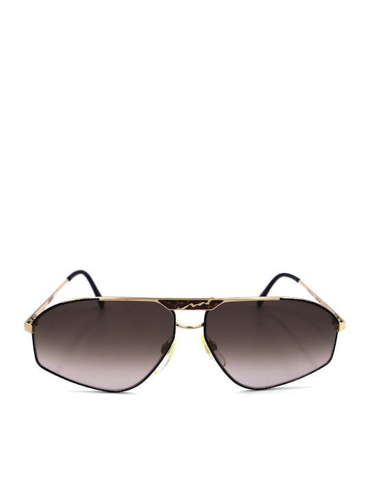 Rodenstock Men's Sunglasses with Black Metal Frame and Brown Gradient Lens 1746 GPB