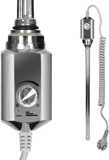 ECD Germany Ηλεκτρική Πετσετοκρεμάστρα 900W 150x60cm Ασημί
