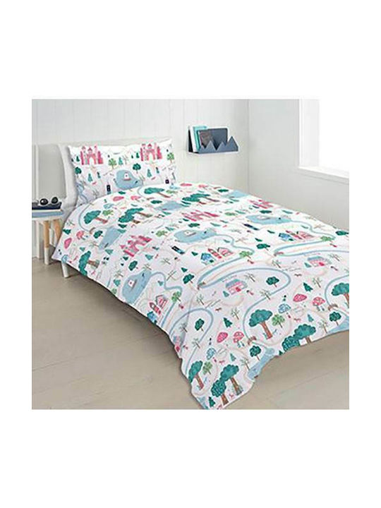 Biocarpet Single Set Fairy 722 White 170x260cm