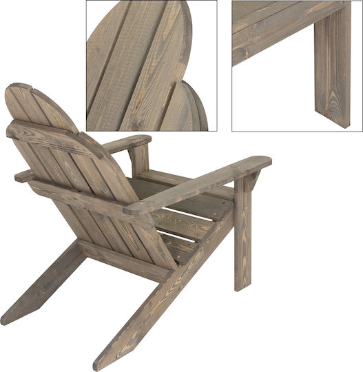 Gartenstühle Hölzernes Adirondack Braun 92.5x69.5x89cm