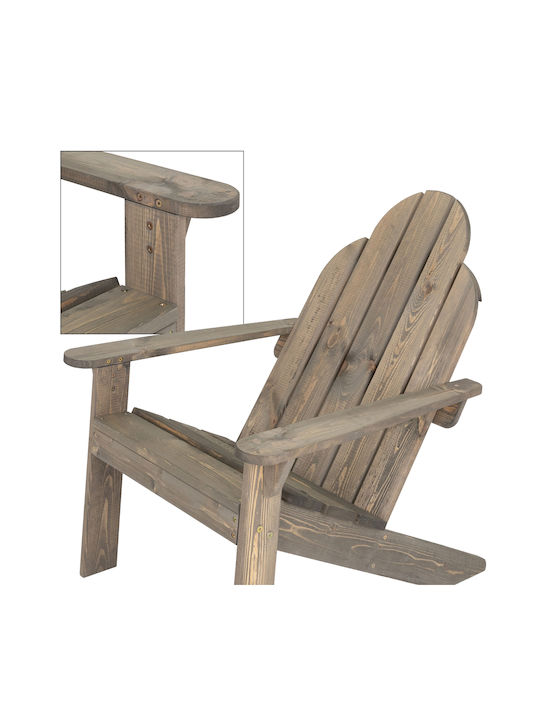 Outdoor-Sessel Hölzernes Braun 2Stück 92.5x69.5x89εκ.