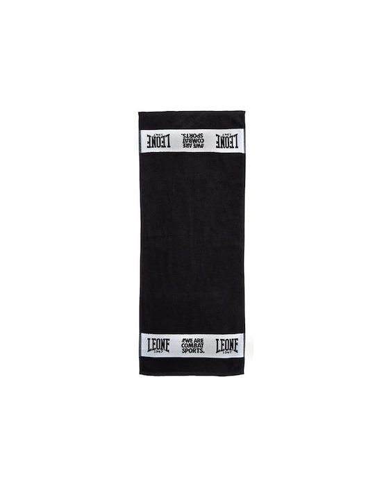 Leone Training Towel Black Gym Towel 100x40cm