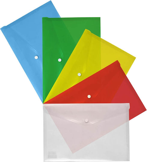 Salko Paper Folder Transparent with Button for Paper A3