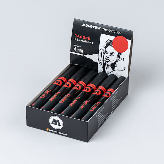 Molotow Μαρκαδόρος Αλκοόλης Μαύρος 4mm
