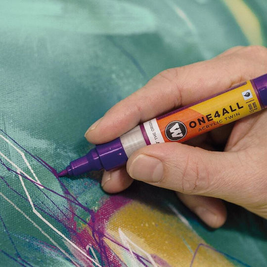 Molotow One4all Акрилен Маркер 2мм Сребрист