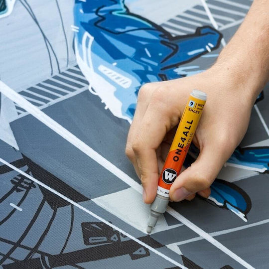 Molotow One4all Акрилен Маркер 2мм Сребрист