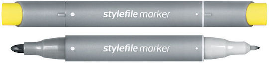 Stylefile Marker Μαρκαδόροι Σχεδίου Γκρι Σετ 12τμχ