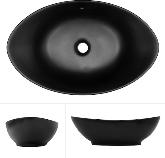 ML-Design Keramik 59x38x19cm Schwarz