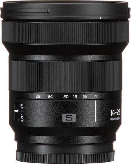 Panasonic Full Frame Φωτογραφικός Φακός Lumix 14-28mm f/4-5.6 Macro / Wide Angle Zoom για Leica L Mount Μαύρος