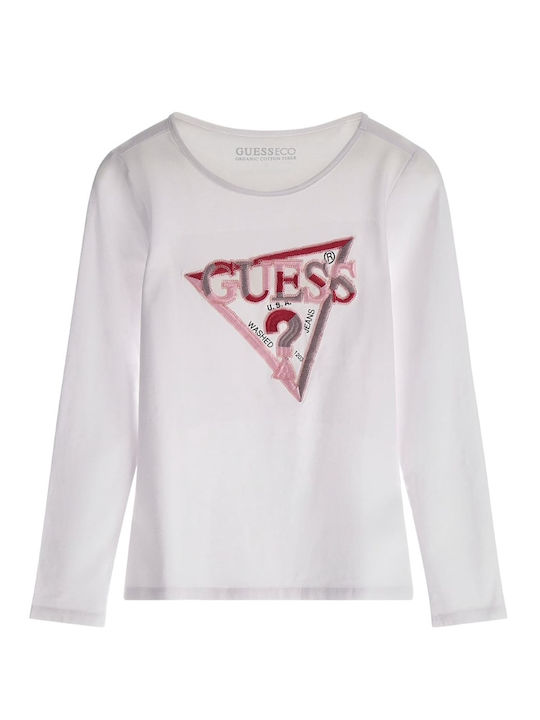 Guess Kids' Blouse Long Sleeve White