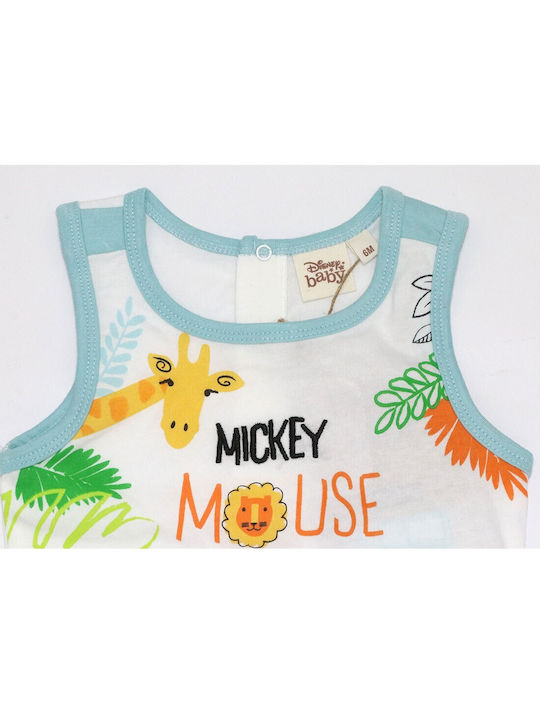 Disney Kids Blouse Sleeveless Light Blue Mickey