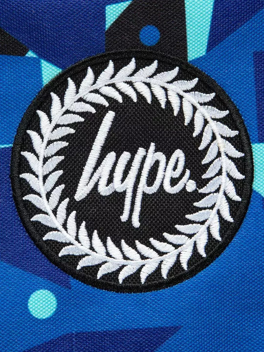 Hype Σχολική Τσάντα Πλάτης Γυμνασίου - Λυκείου Μπλε 18lt