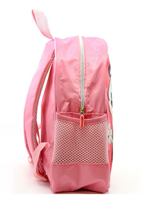 Setino School Backpack for Kindergarten with Water Bottle Holder Pink 27 x 11 x 30cm