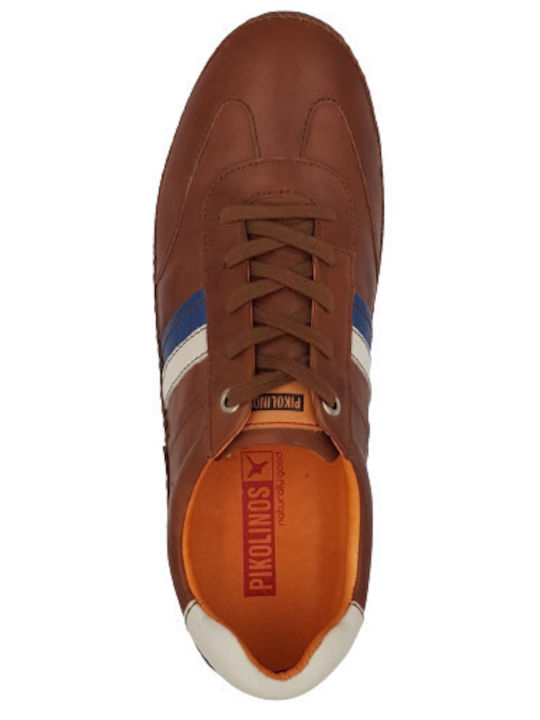 Sneakers Anatomici Pentru Bărbați Tabac Maro Cu Piele