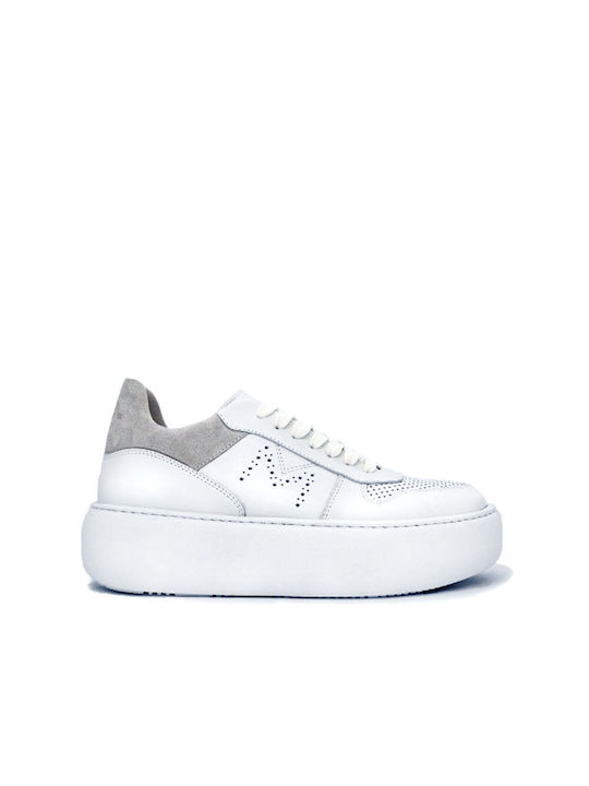 Makris "23 W110" 23.W110 Flatforms Sneakers White