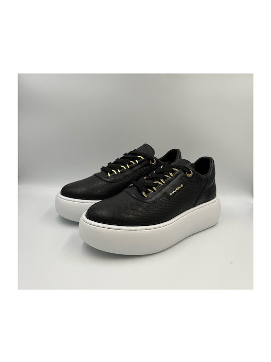 Damen Flatforms Sneakers Schwarz